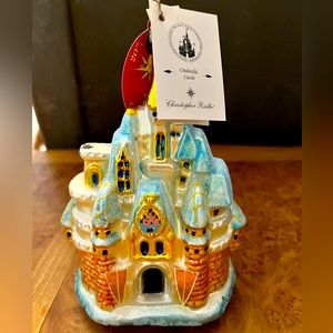 Christopher Radko Cinderellas Castle ornament Golden Edition-pristine condition